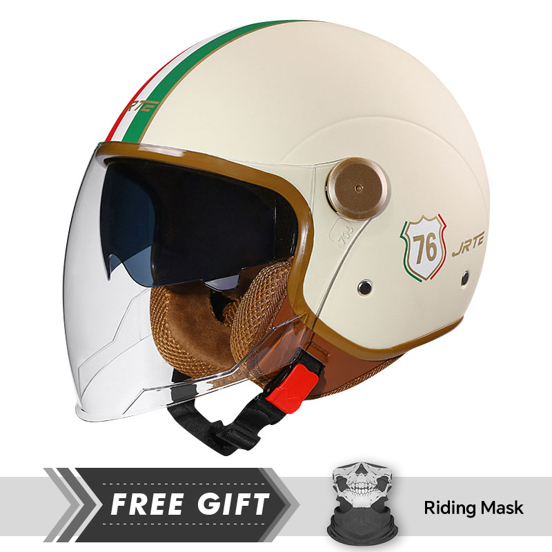 Motorcycle Gear In Store - DOT ECE Approved Retro 3/4 Open