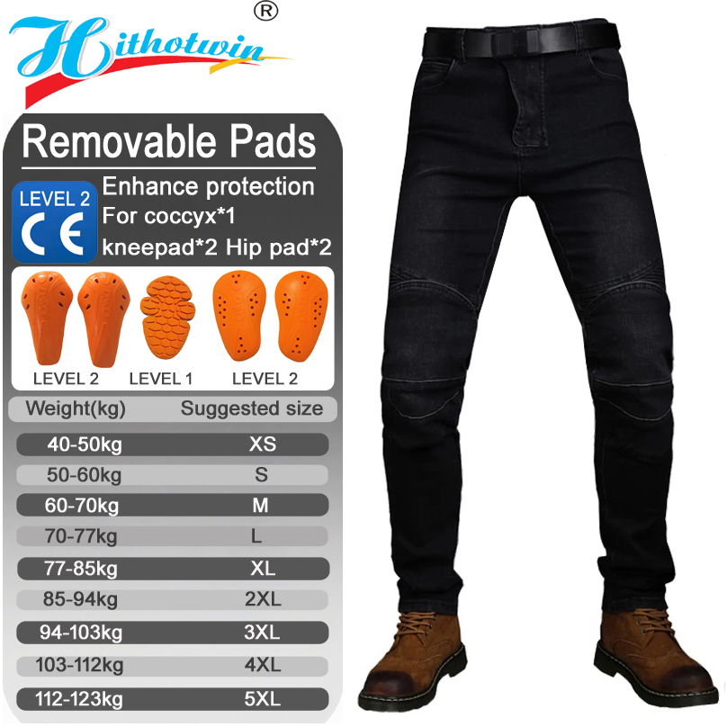 Motorcycle Gear Blue - Motorcycle Jeans Men Blue Dirt Bike