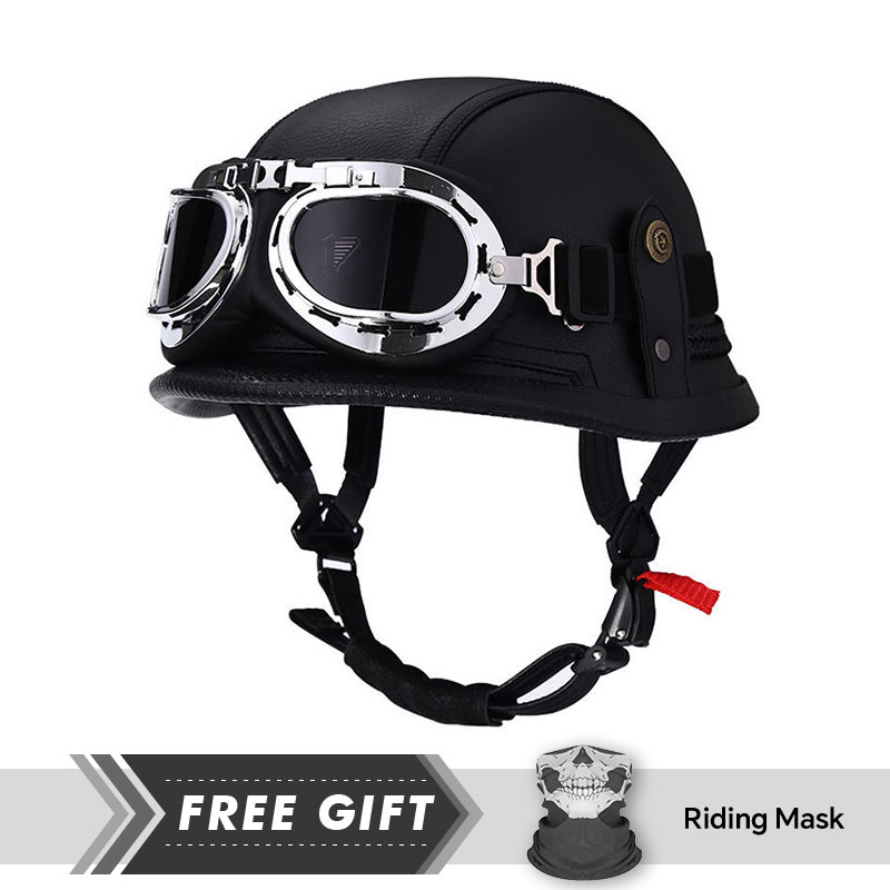 Motorcycle Gear In Store - Classic Half Face Helmet Protection Ventilation