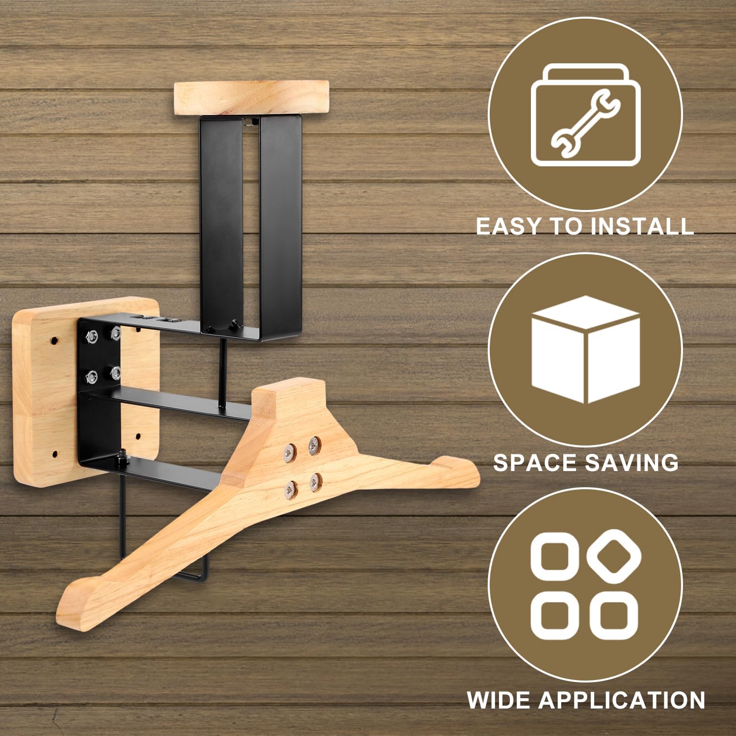 Motorcycle Gear Wall Mount - ​Motorcycle Helmet Holder Wall Mount Wood