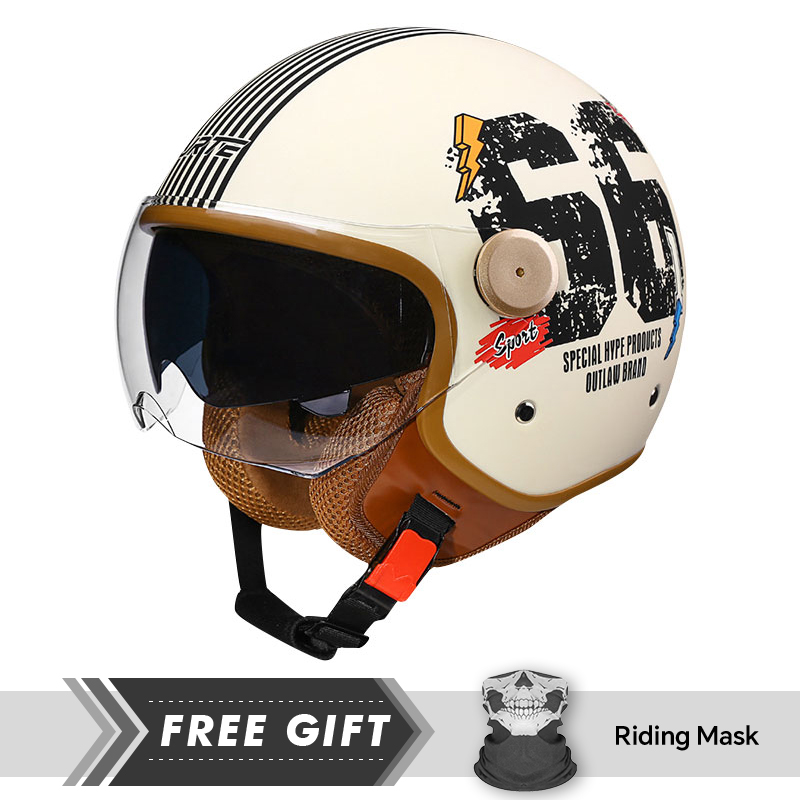 Motorcycle Gear In Store - DOT 3/4 Open Face Motorcycle Helmets