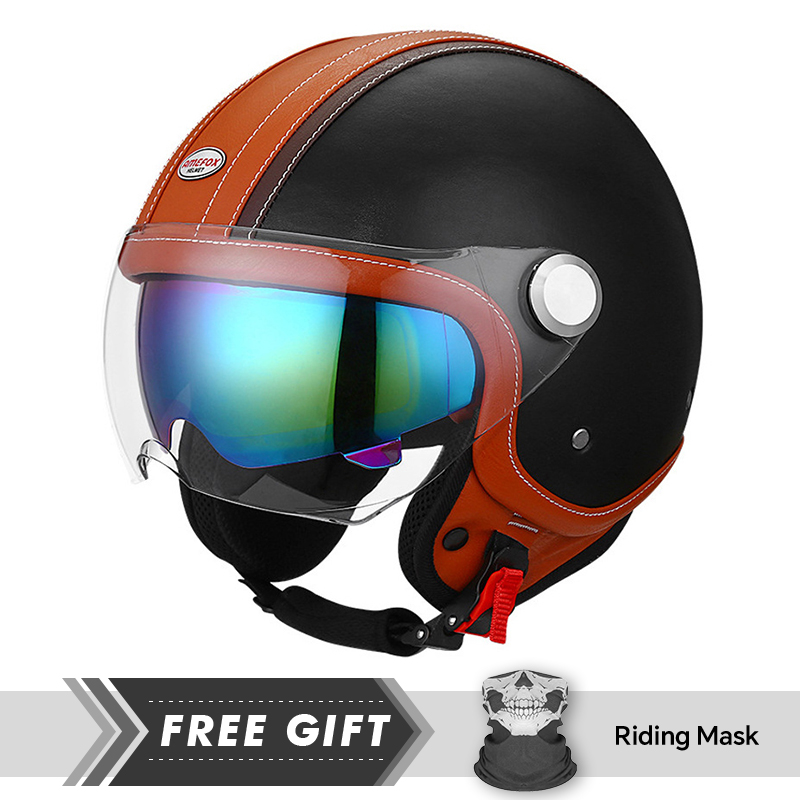 Motorcycle Gear In Store - Black Open Face Motorcycle Helmets Vintage