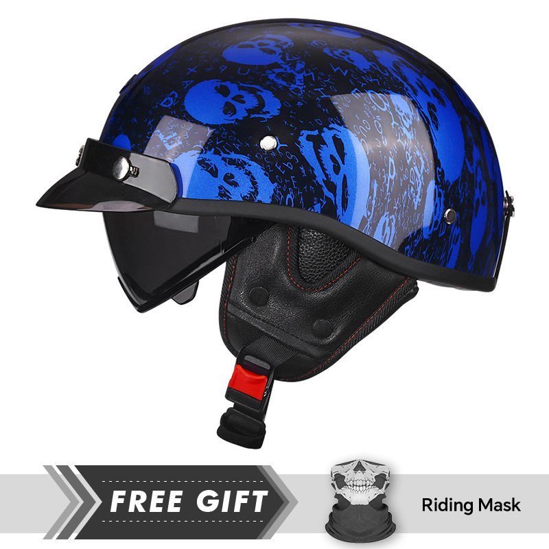 Motorcycle Gear In Store - Half Motorcycle Helmet DOT ECE 1/2