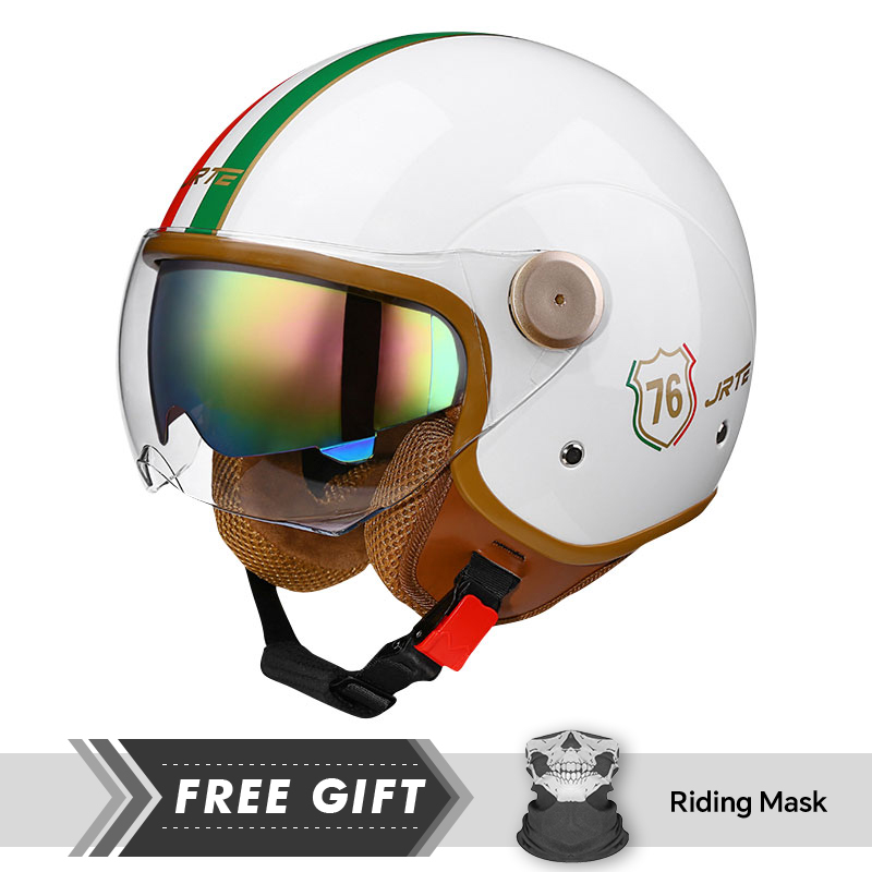 Motorcycle Gear In Store - DOT Approved Open Face Helmet Retro