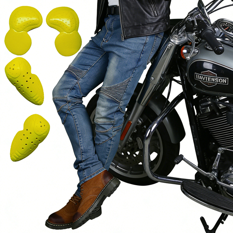 Motorcycle Gear Blue - Men's Motorcycle Jeans Blue Dirt Bike