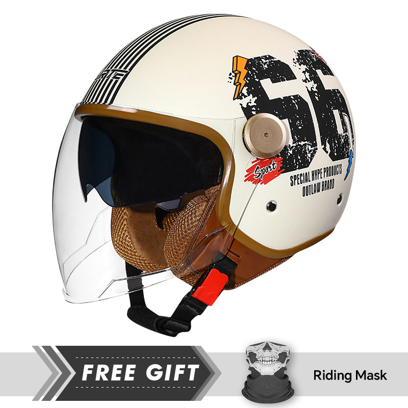 DOT ECE Approved Retro 3/4 Ope - đánh giá và giá Motorcycle Gear In Store