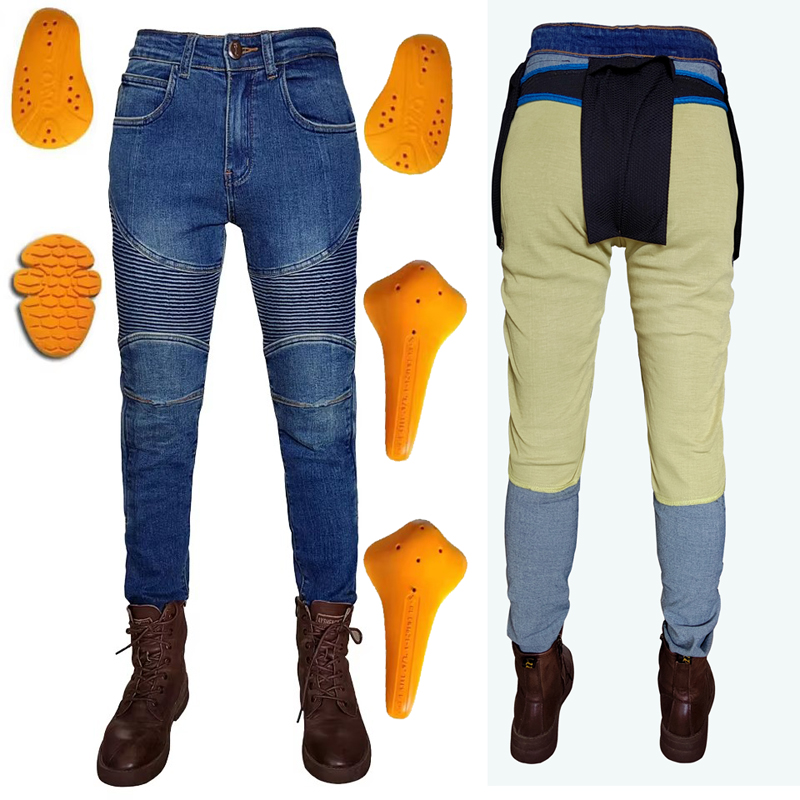 Women's Kevlar Motorcycle Jean - đánh giá và giá Motorcycle Gear Blue