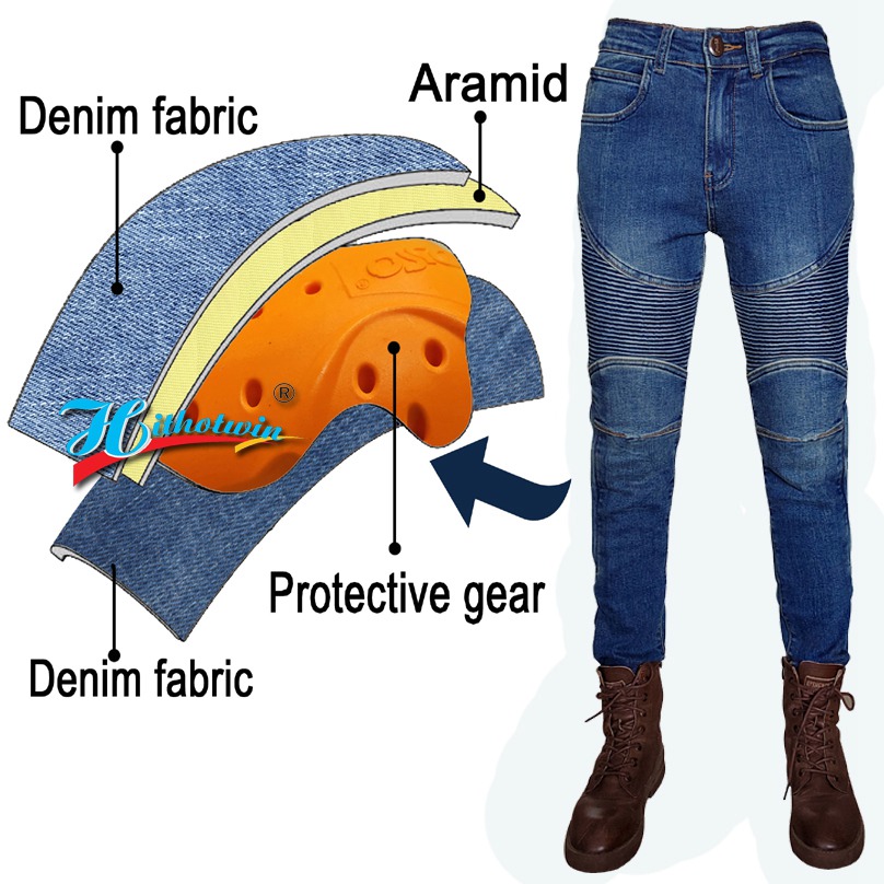 Women's Kevlar Motorcycle Jean - đánh giá và giá Motorcycle Gear Blue