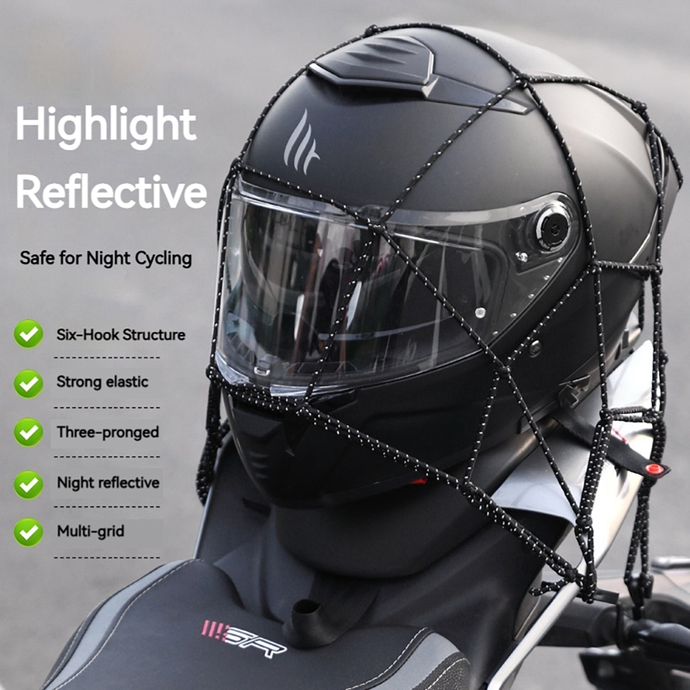 6 Hooks Luggage Net Protective - đánh giá và giá Motorcycle Gear Wall Mount