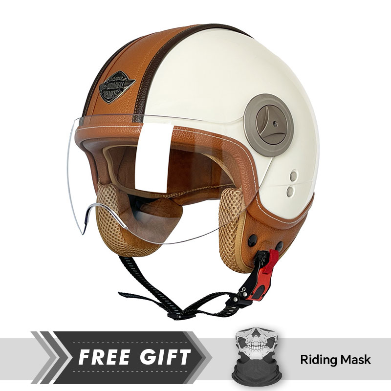 3/4 Open Face Helmet Vintage O - đánh giá và giá Motorcycle Gear In Store
