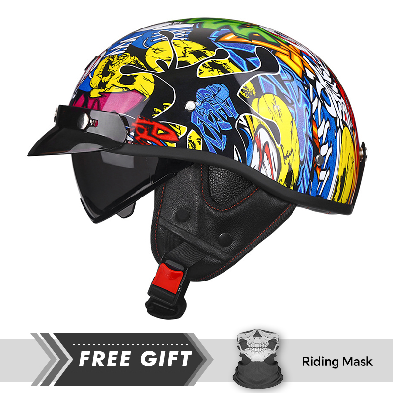 Half Motorcycle Helmet DOT ECE - đánh giá và giá Motorcycle Gear In Store