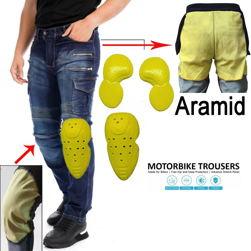 Aramid Motorcycle Pants Men Zi - đánh giá và giá Motorcycle Gear Blue